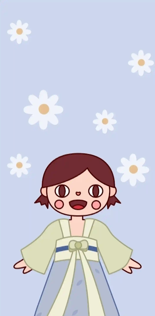 雏菊汉服少女