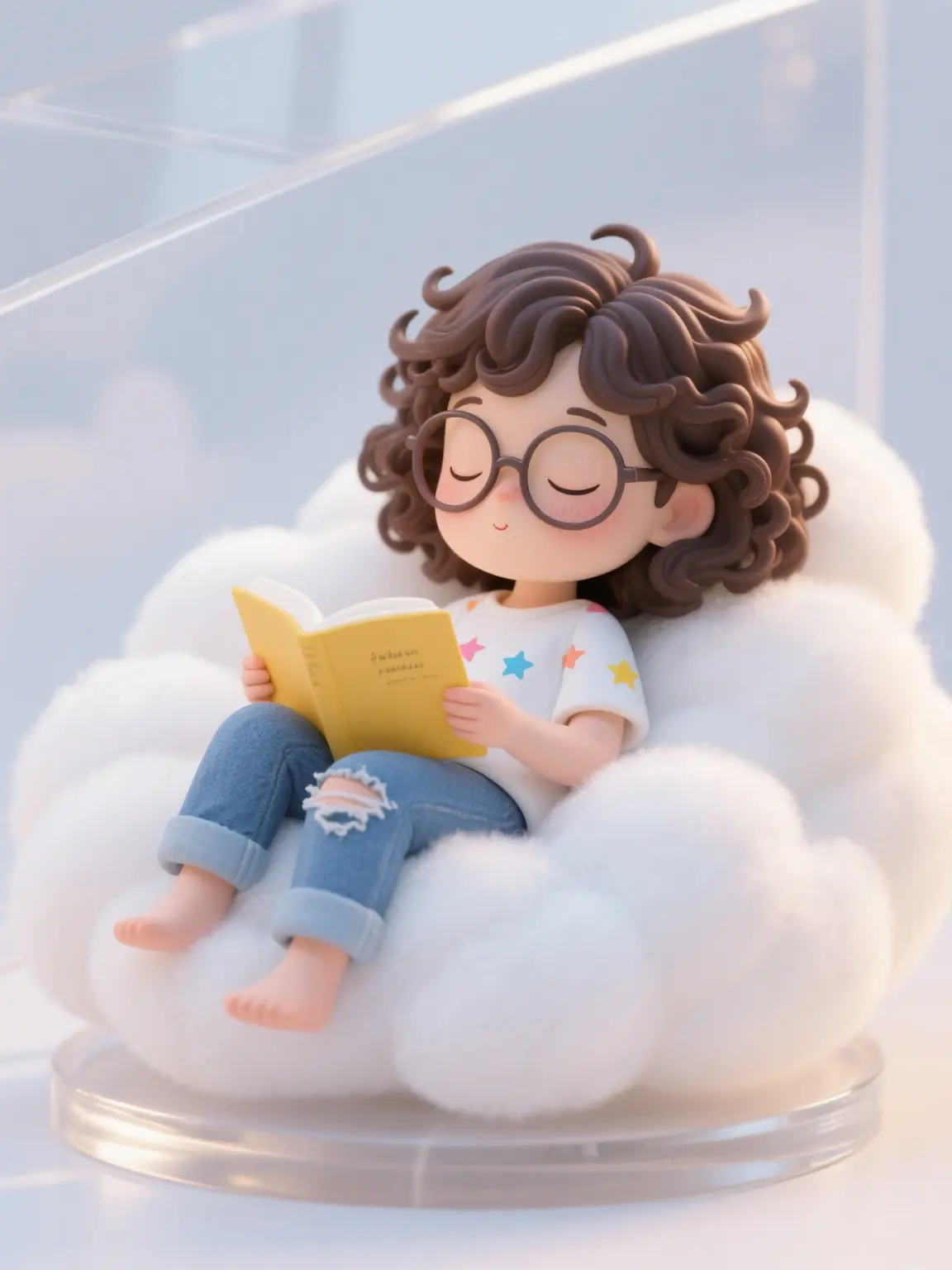 ☁️想躺在云朵里安静地看书📖