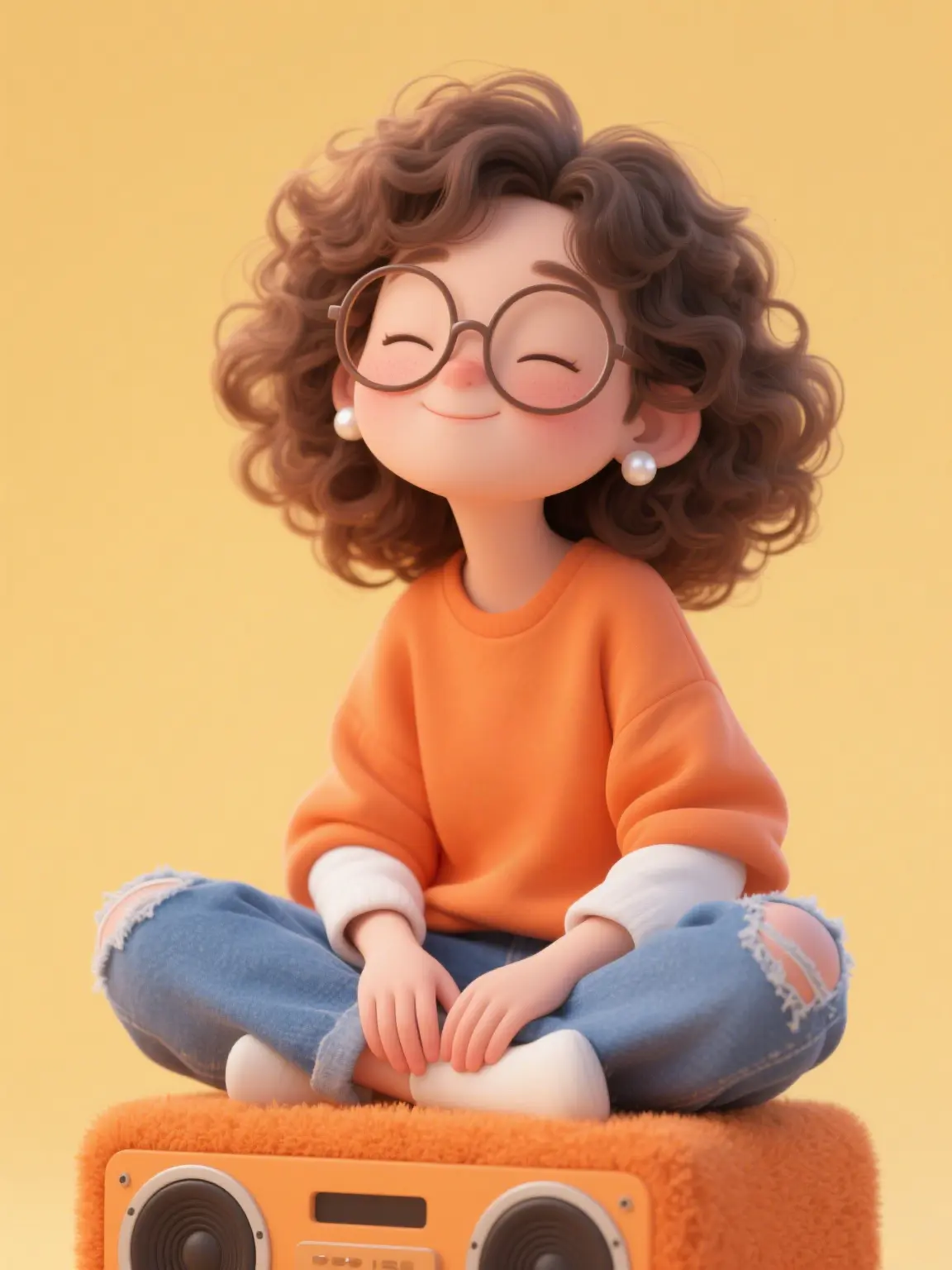卷卷女孩系列｜不要打扰我听歌