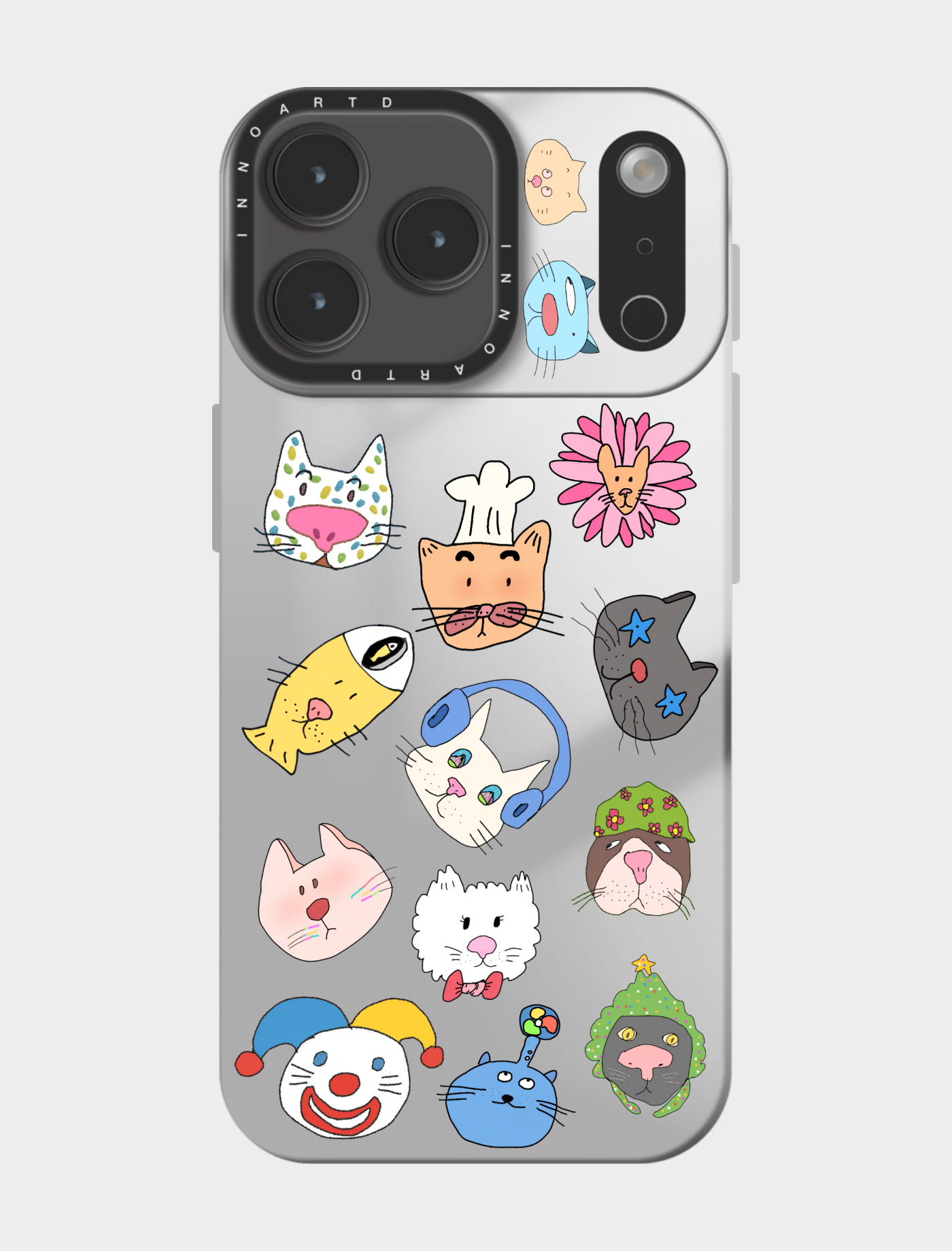 瞎画的猫咪手机壳