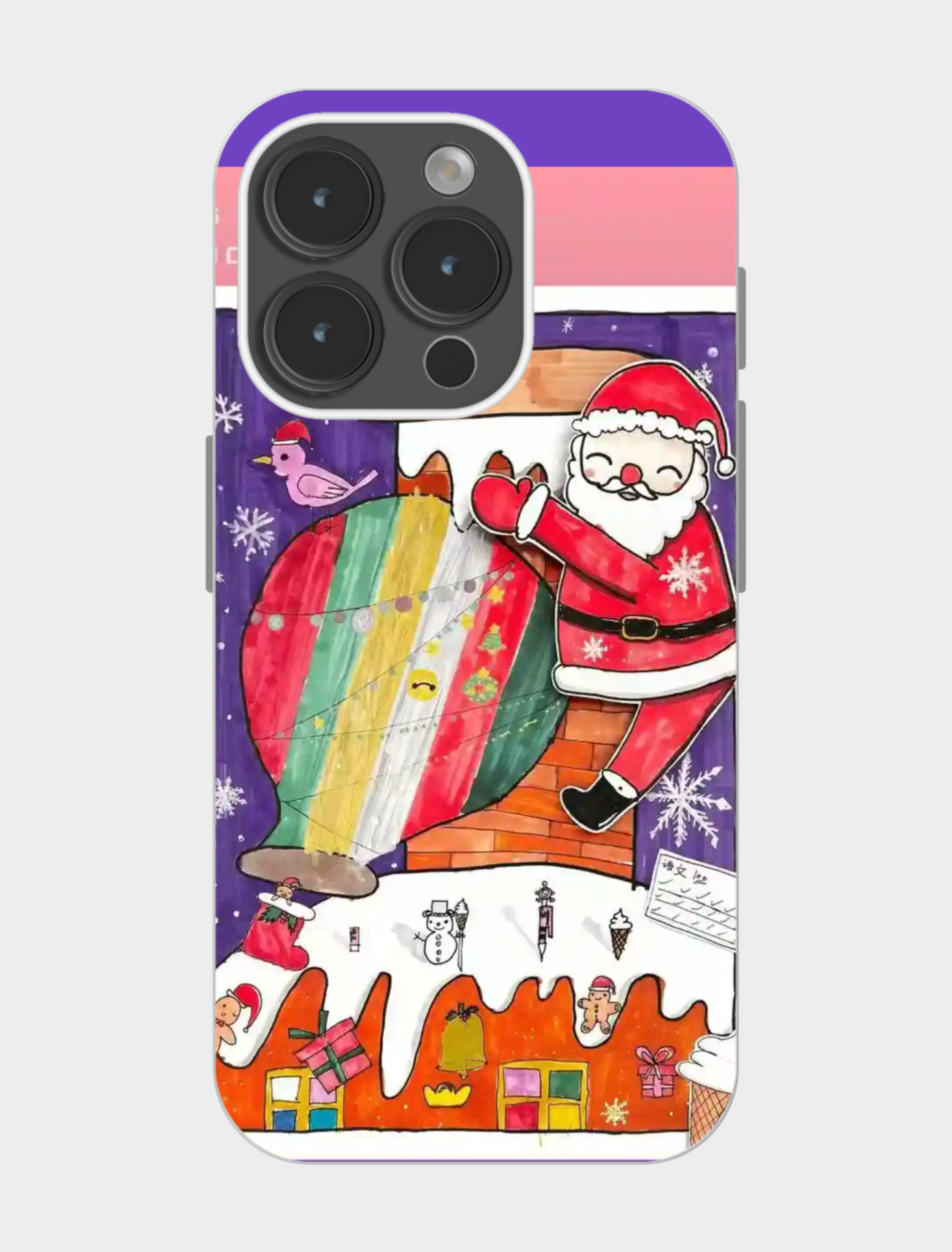 🎄圣诞老人偷溜烟囱！萌翻了我的手机壳✨