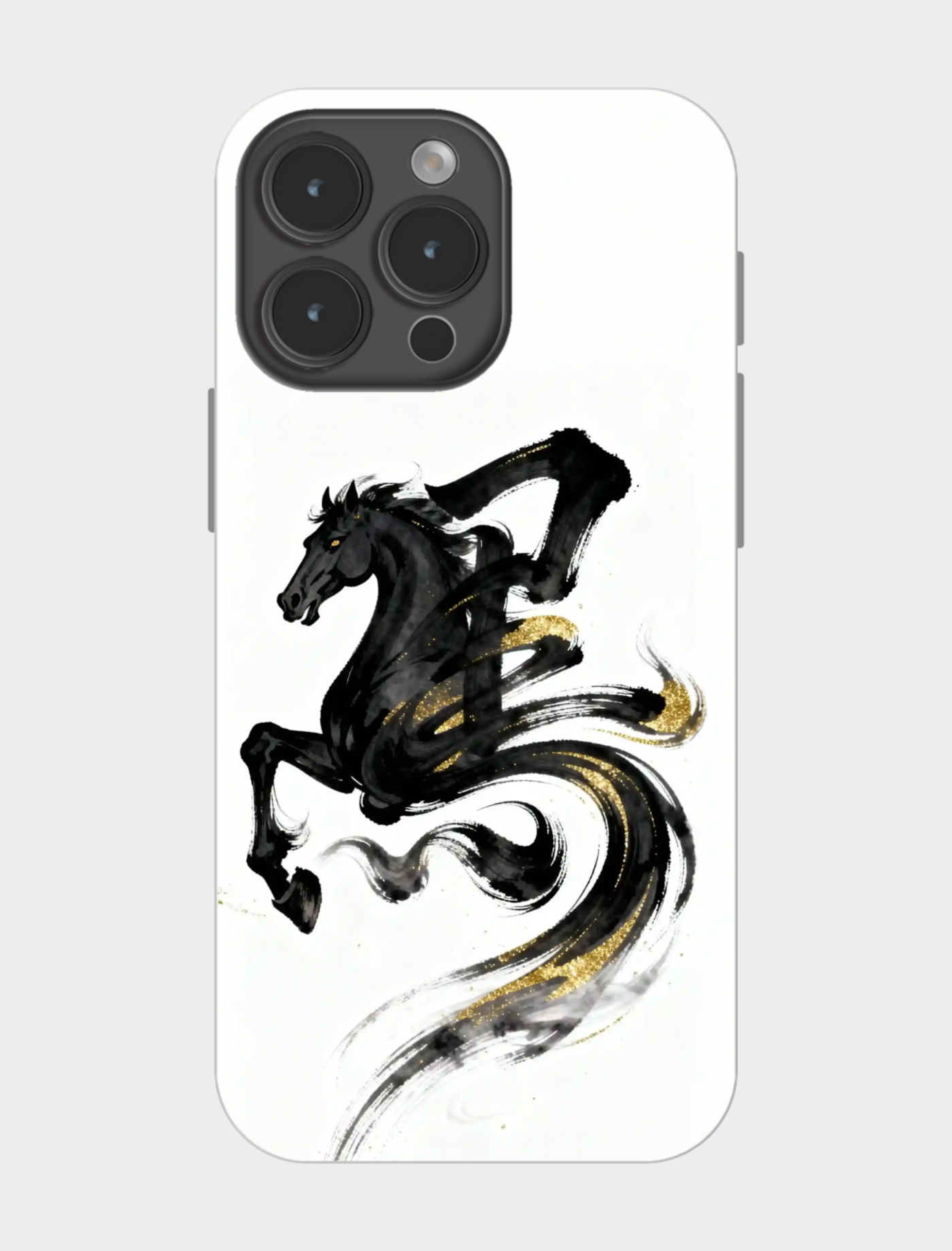 ✨水墨黑马跃然屏上,气场全开🔥📱