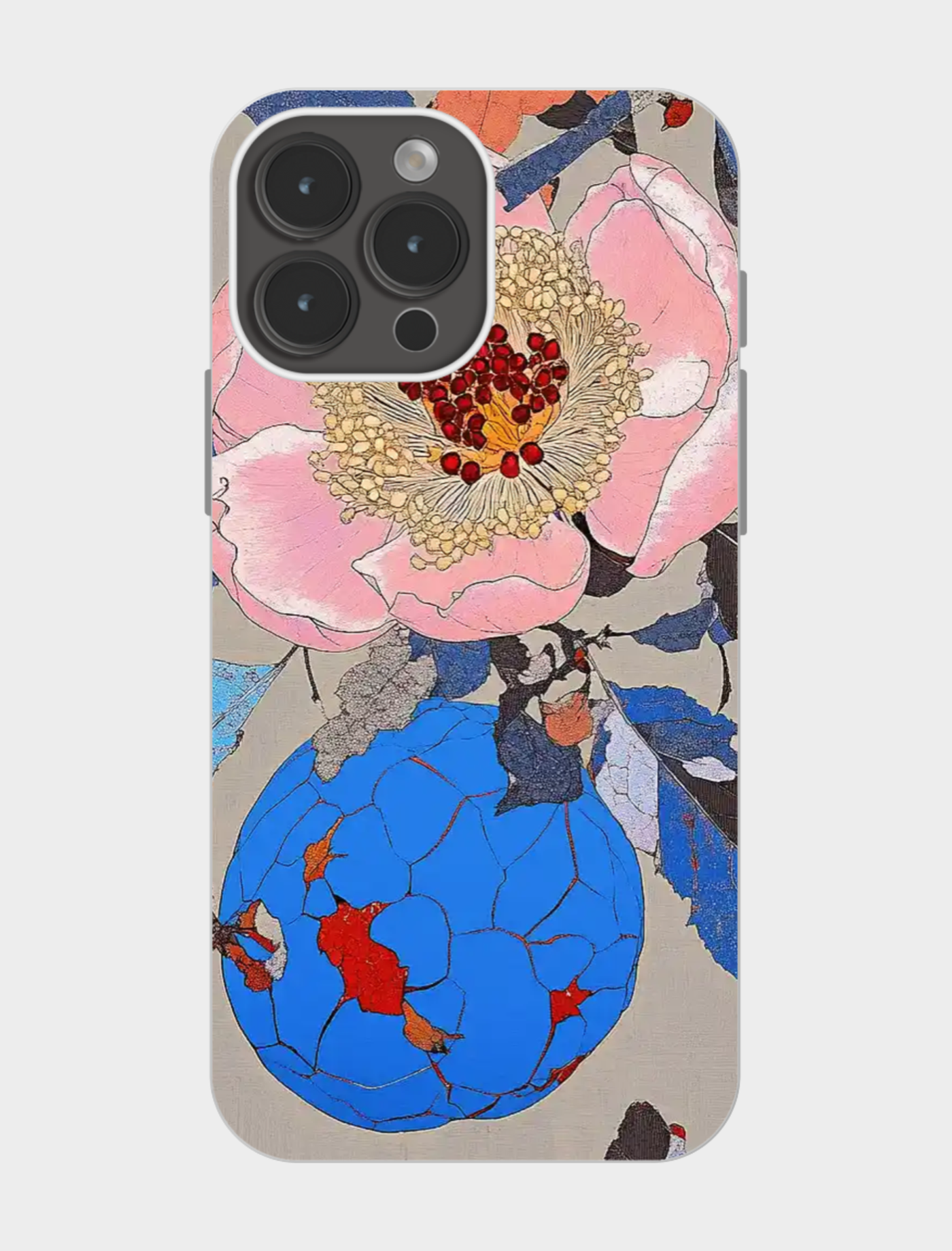 🌸蓝地球上的粉花绽放✨手机壳绝美设计！