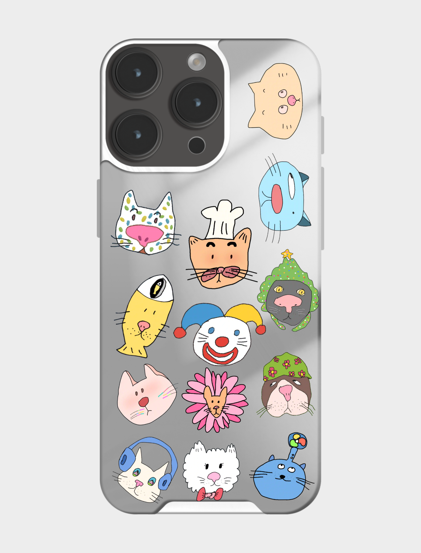 萌猫贴纸手机壳✨可爱到犯规！
