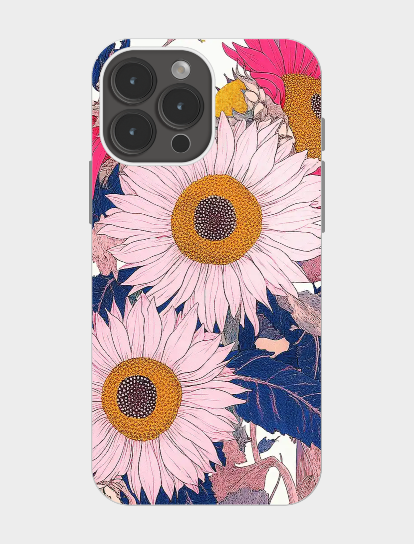 🌸粉嫩向日葵手机壳｜温柔又吸睛✨
