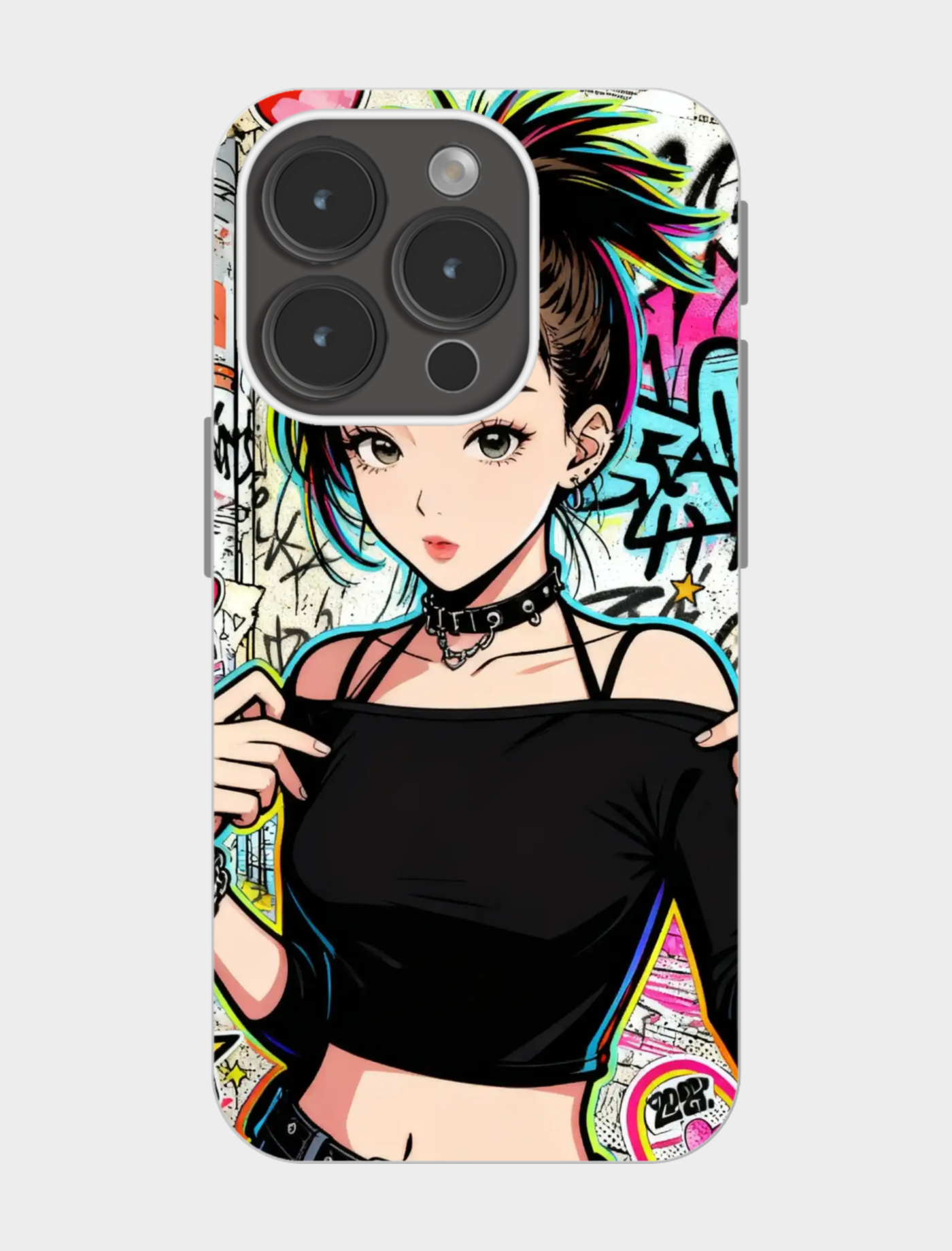 💥涂鸦少女炸街风手机壳!潮到没朋友🔥