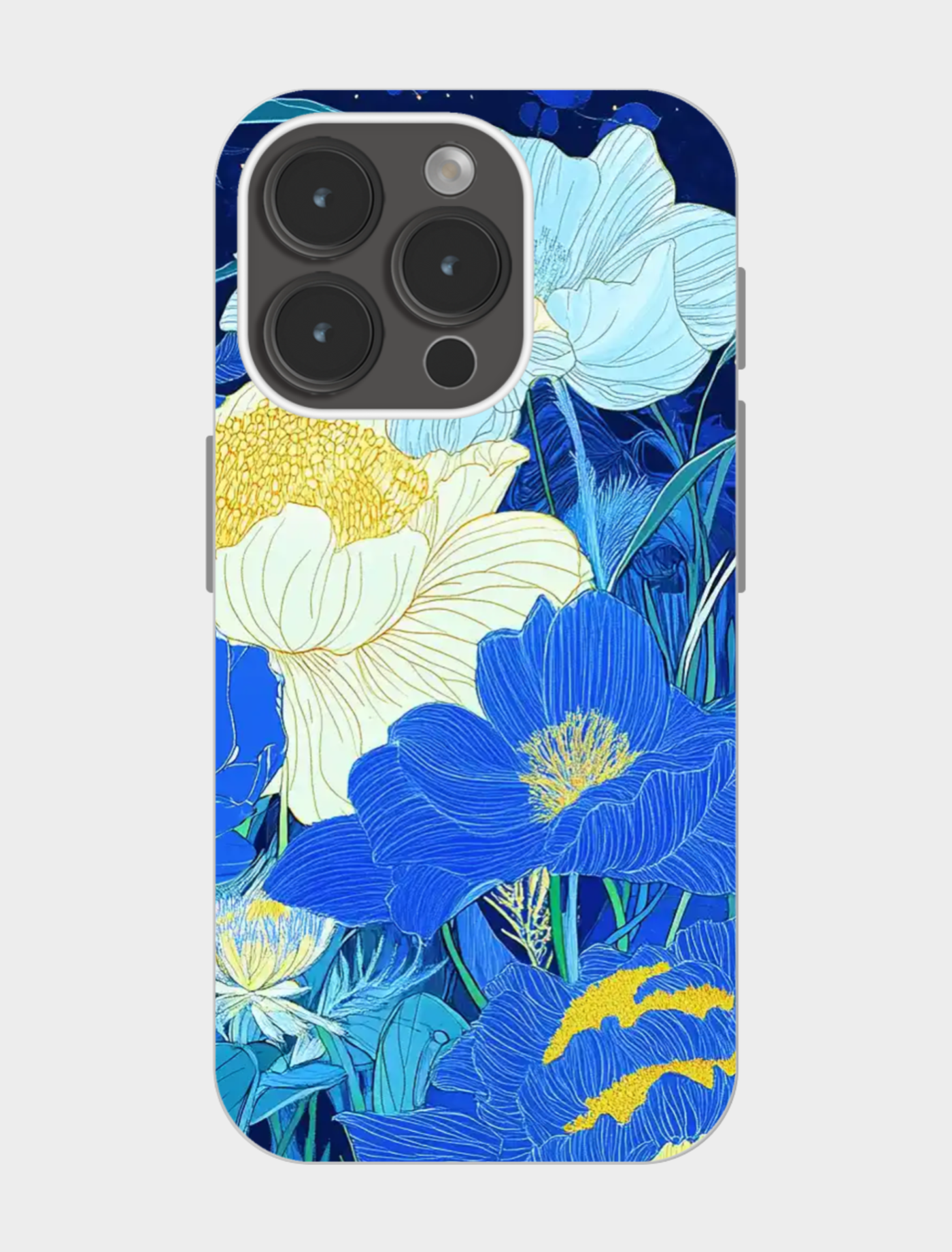 蓝调花海手机壳✨高级感炸裂!