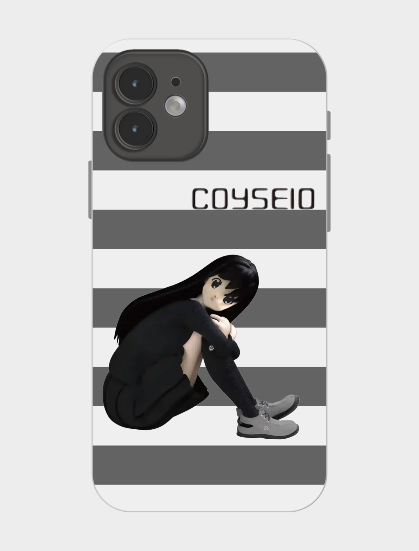 黑白条纹手机壳上的动漫女孩,简约又酷飒🖤✨
COYSE