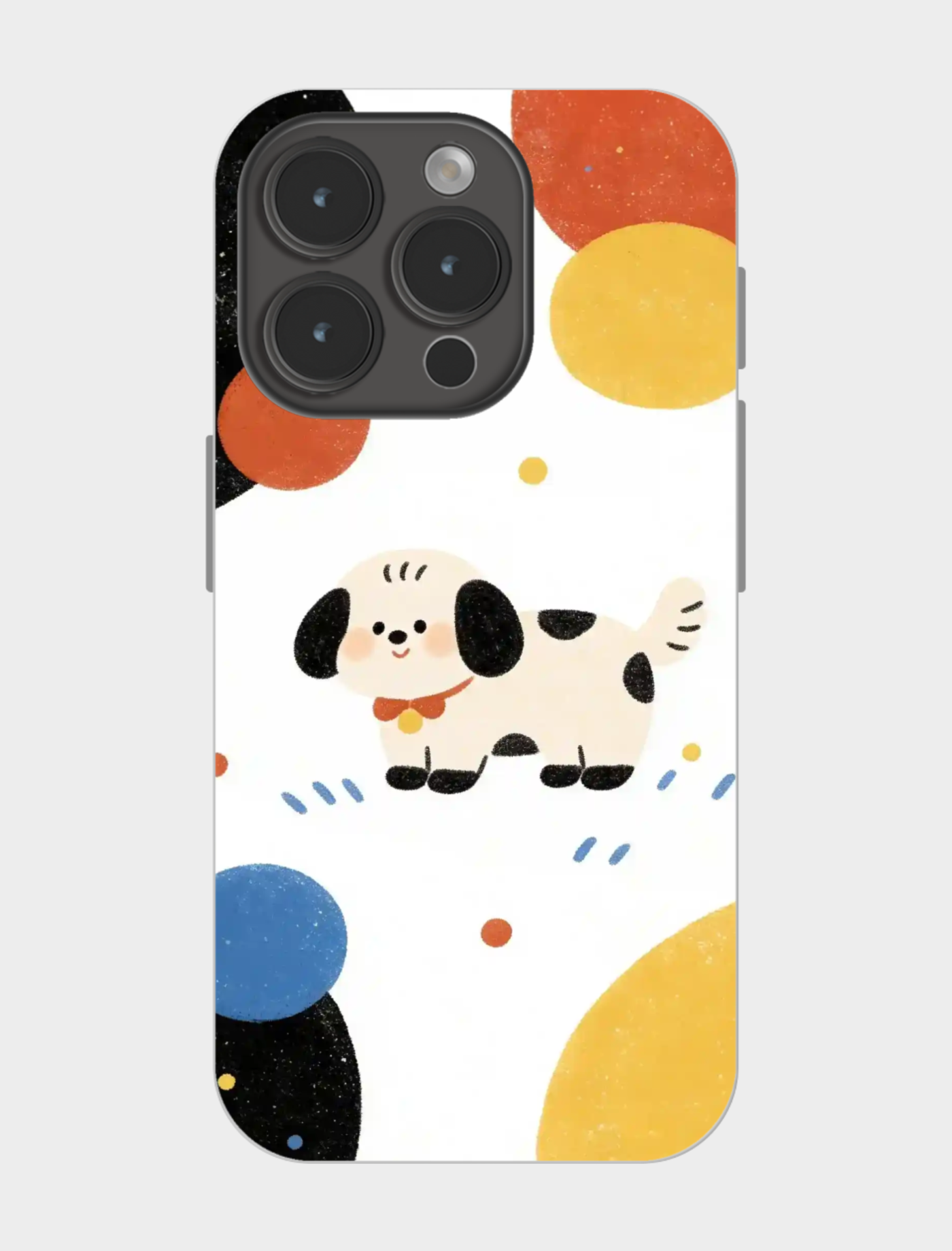 萌犬撞色风📱手机壳也太可爱了吧！🎨🐶✨