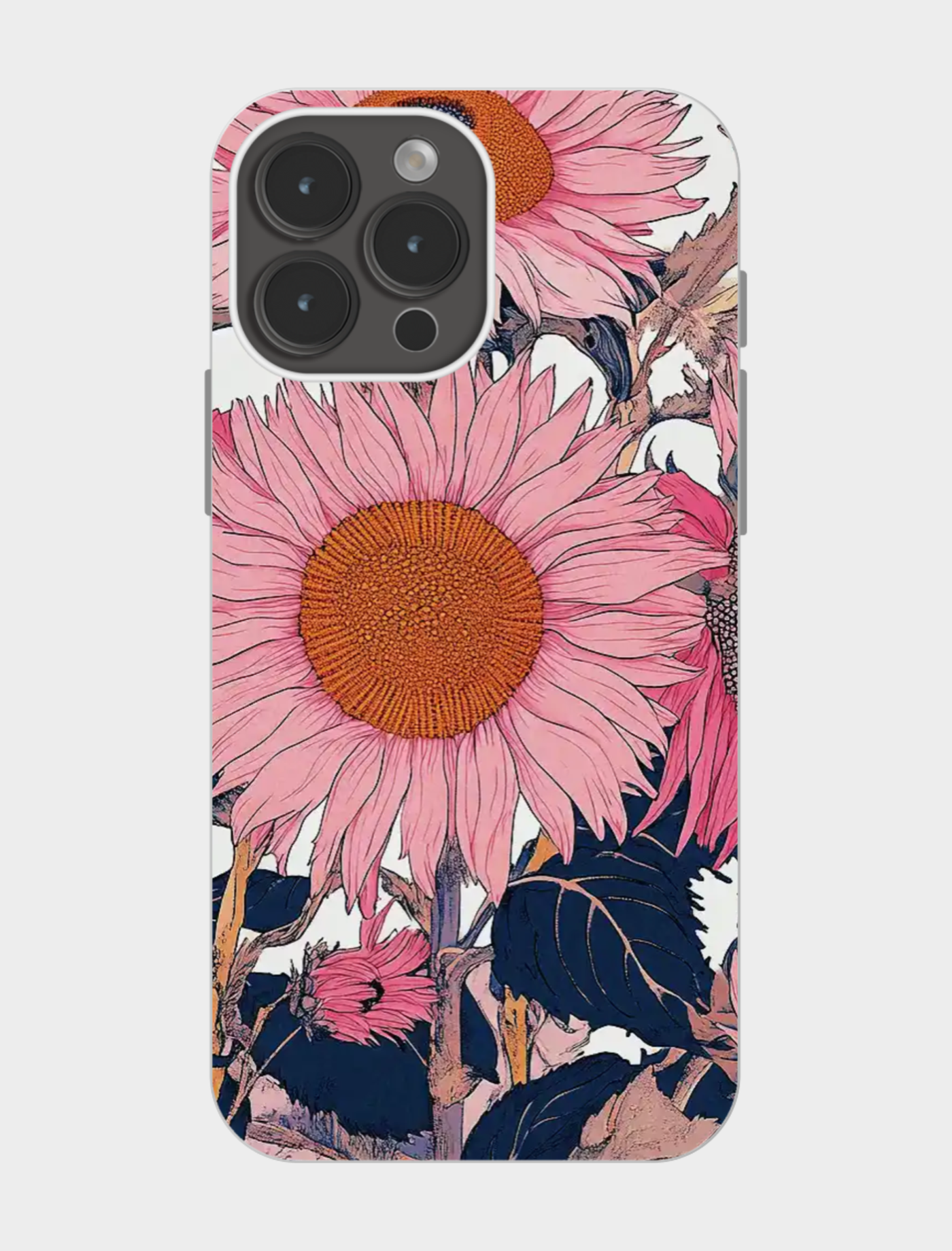 🌸粉嫩向日葵手机壳｜少女心炸裂💥