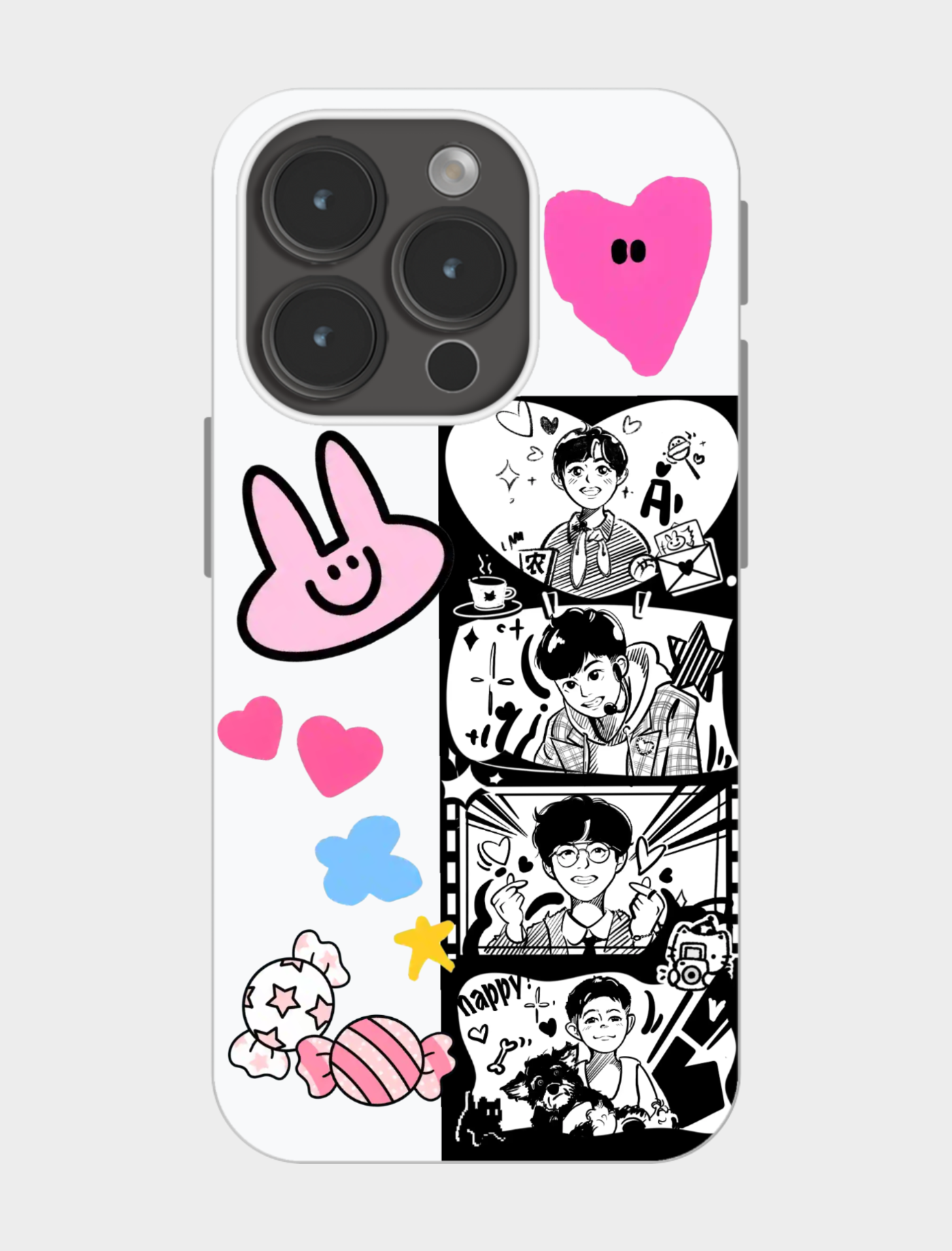 四宫格漫画风手机壳💕可爱到犯规！