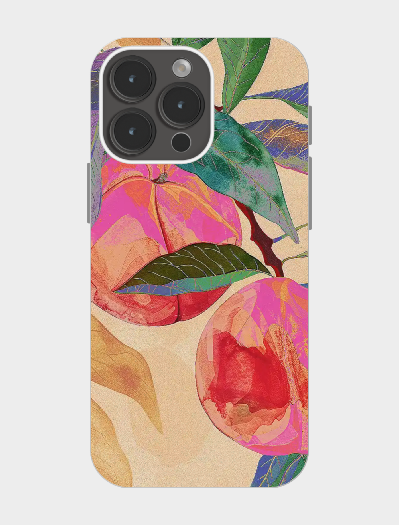 🎨水彩桃子手机壳|少女心炸裂💥✨