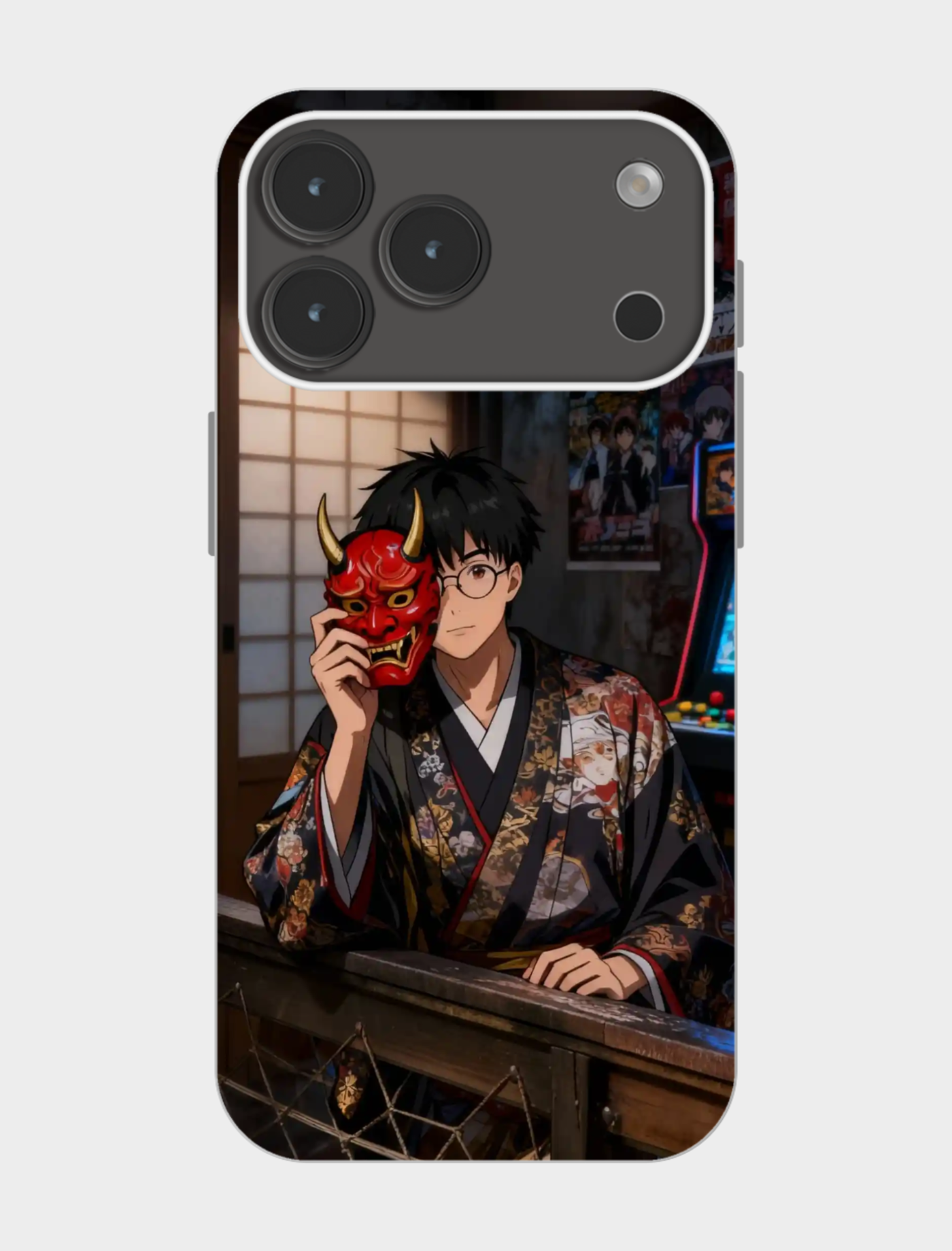 动漫男主持鬼面,和服风韵绝了👹✨